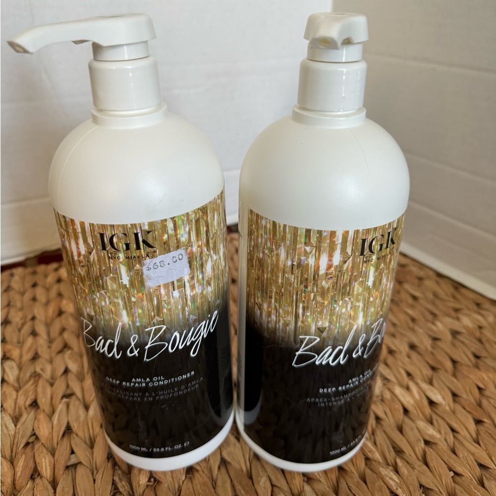 IGK Bad & Bougie Amla Deep Repair Conditioner Set Qty 2 New 33.8 FL Oz.
